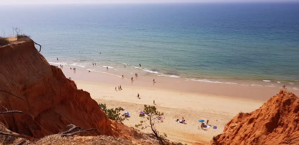 Best beaches near ALBUFEIRA Algarve Portugal Praia da Falésia