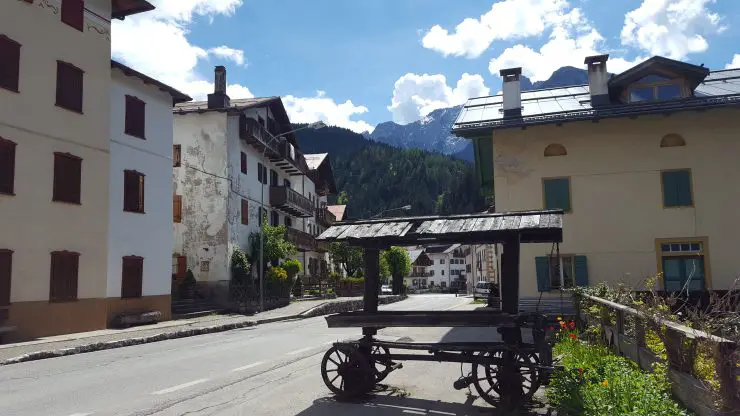Dolomites Italy things to do - Have a coffee in Santa Caterina Italy