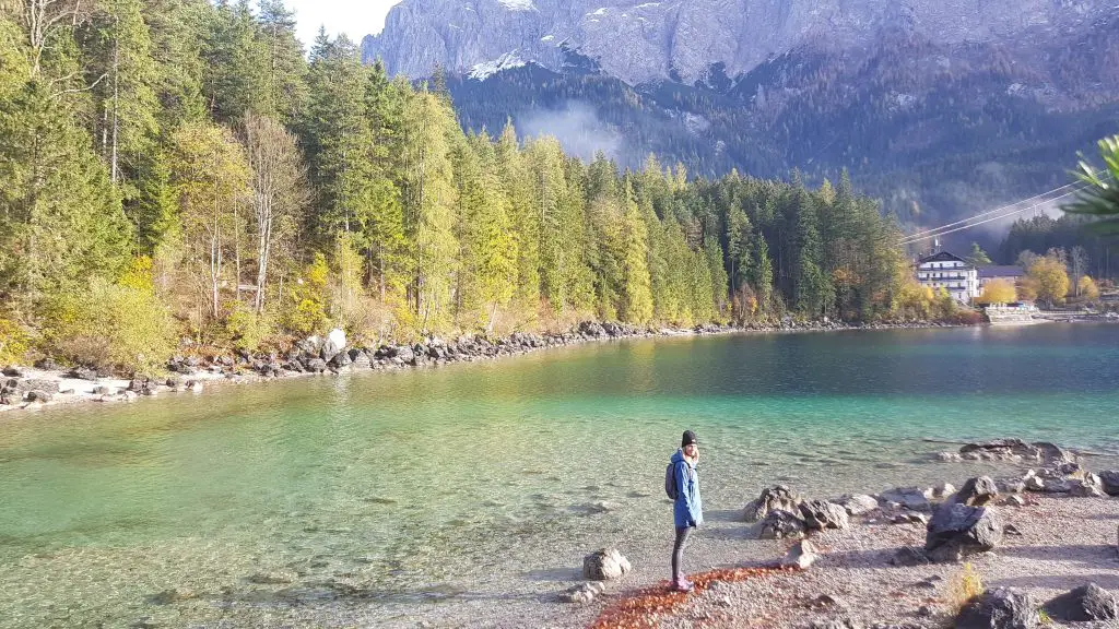 Eibsee Lake in Germany Bavaria -hike around the lake -fabulous views