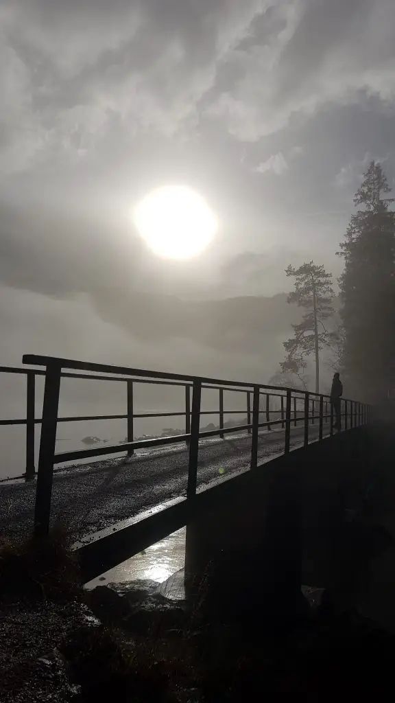 Eibsee Lake in Germany Bavaria -hike around the lake -magical fog