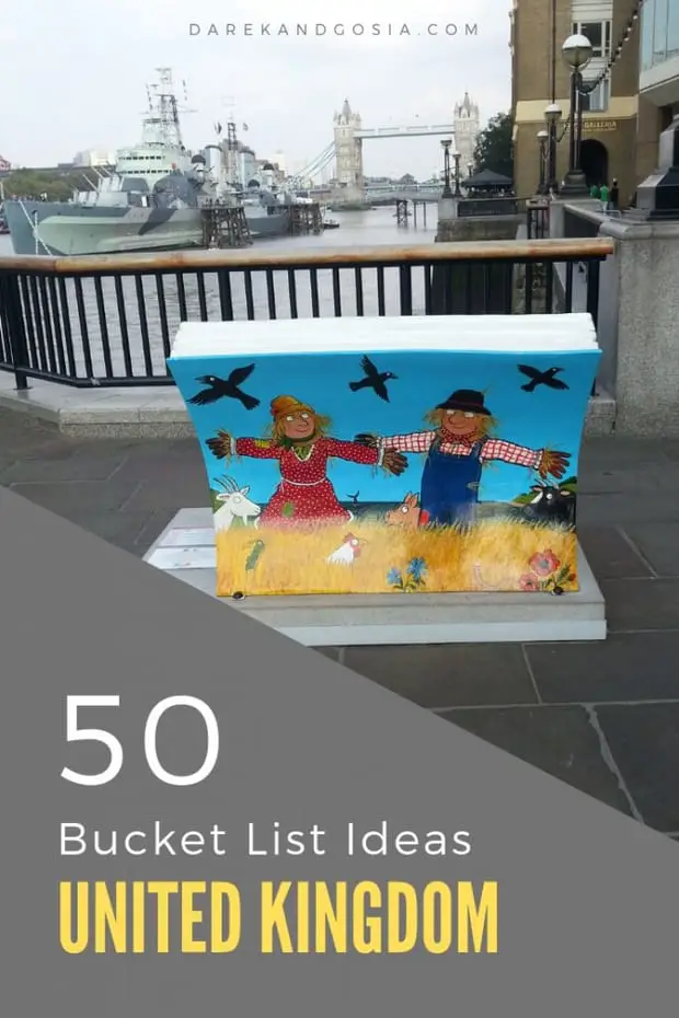 50 Bucket List Ideas - Things to do in the UK