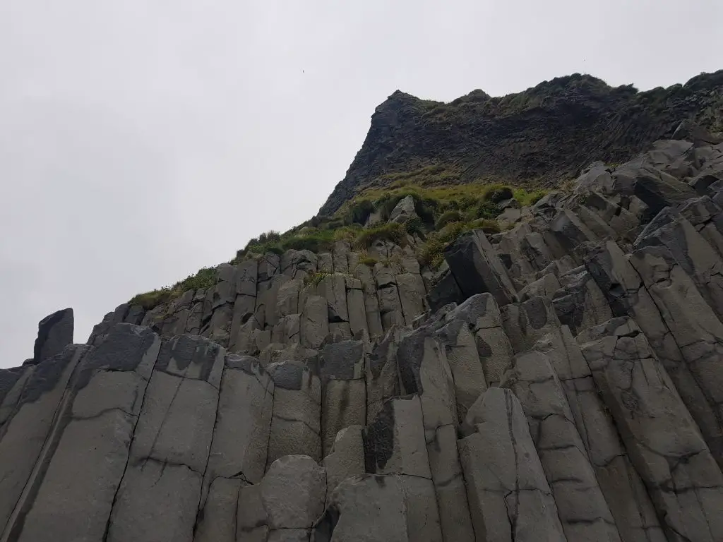 Reynisfjara beach, Iceland - Basalt Columns of Reynisfjall and Garda