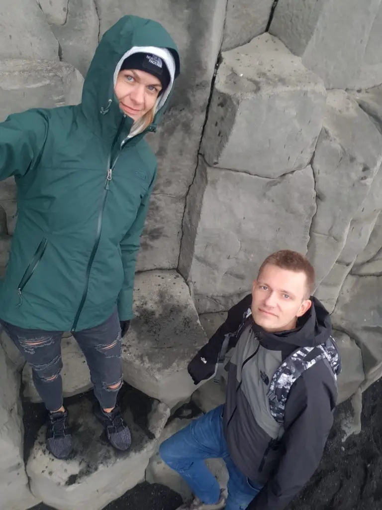 Reynisfjara beach, Iceland - Basalt Columns of Reynisfjall and Garda