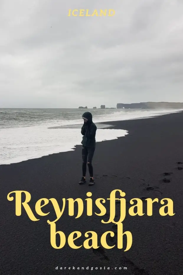 Reynisfjara black-sand beach in Iceland