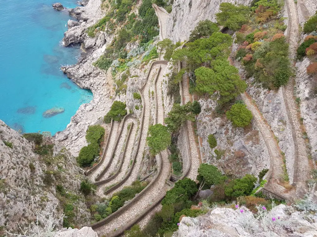 Capri islands in Europe