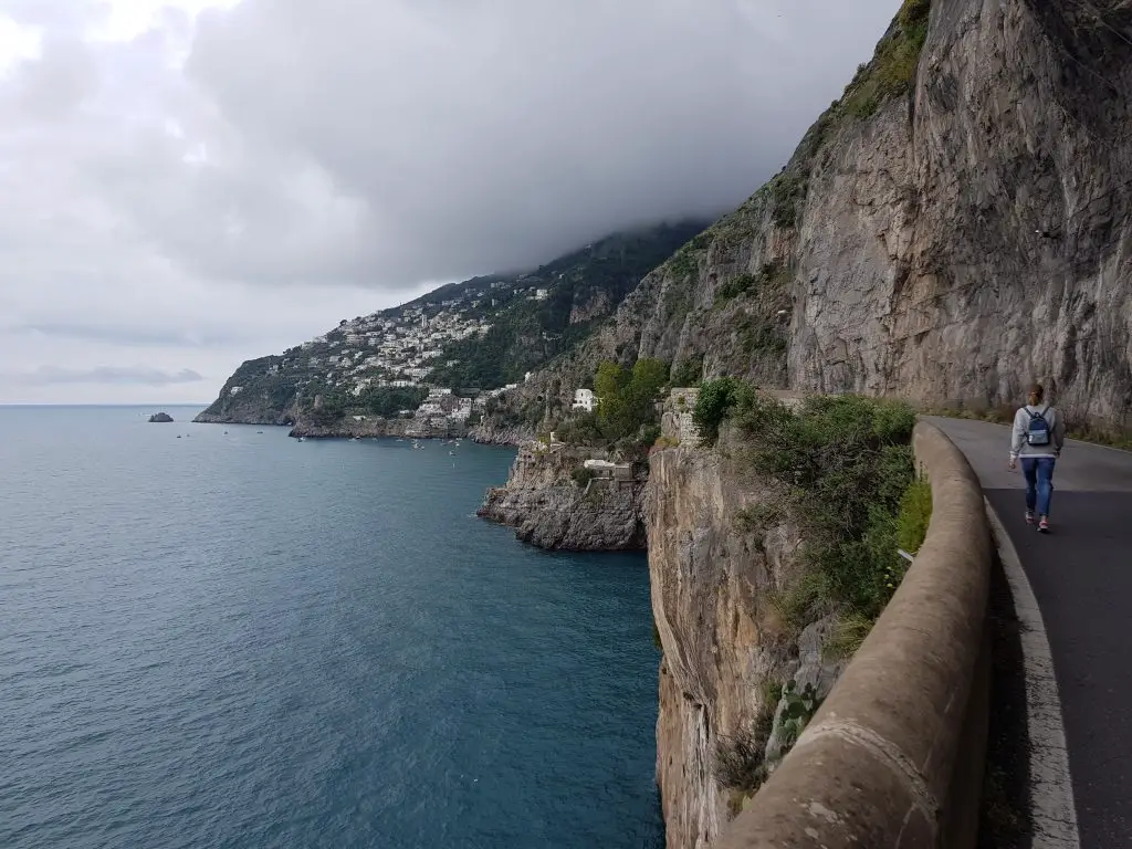 How long is the Amalfi coast drive