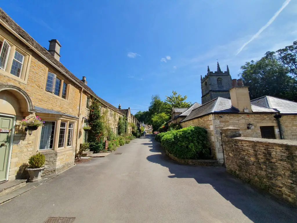 What was filmed in Castle Combe