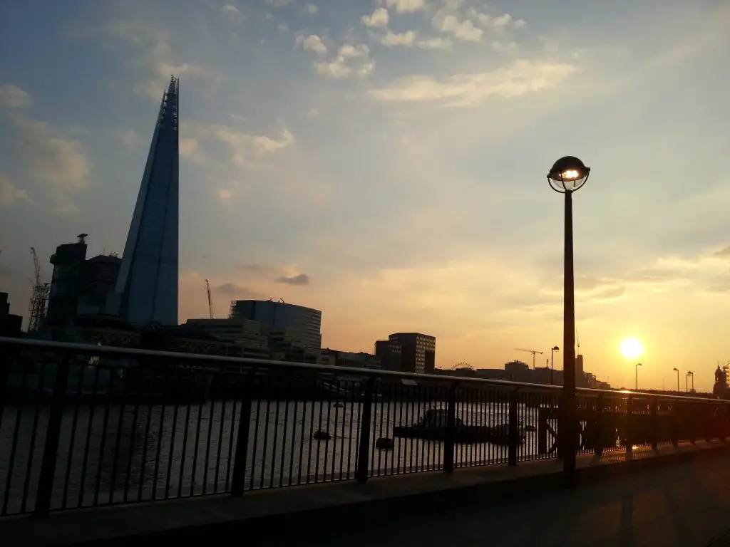 Romantic places in London - View from the Shard