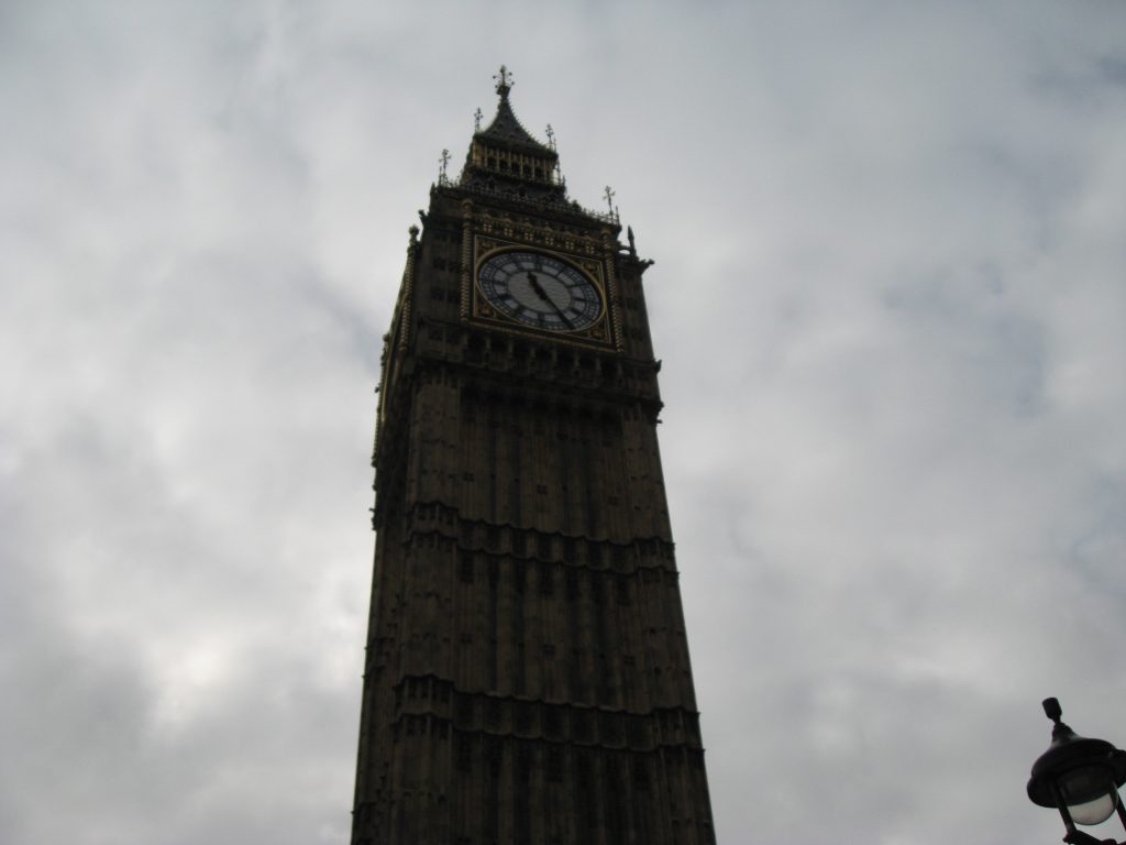 Famous landmarks in London - Big Ben