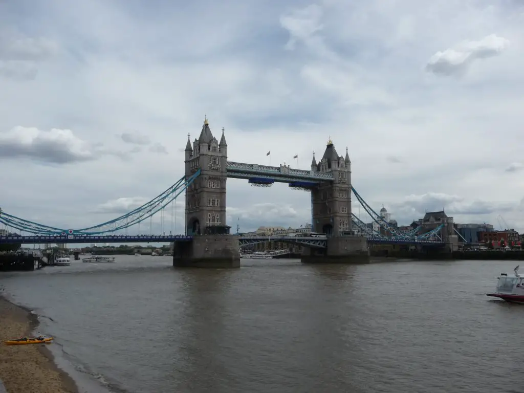 Famous landmarks in London - Tower Bridge