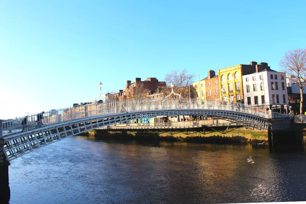 Famous bridges in Europe - Ha'penny Bridge - Dublin, Ireland