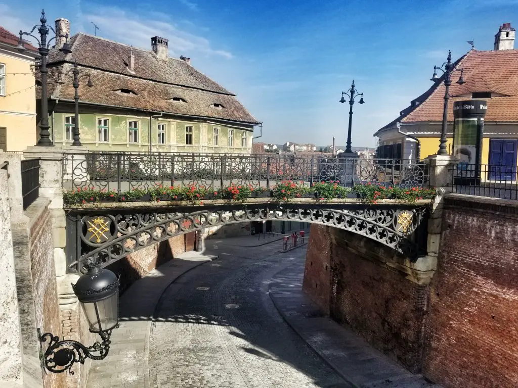 Famous bridges in Europe - The Bridge of Lies - Sibiu, Romania