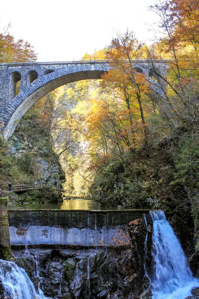 Famous bridges in Europe - Vintgar Gorge Bohinj Railway Bridge, Slovenia