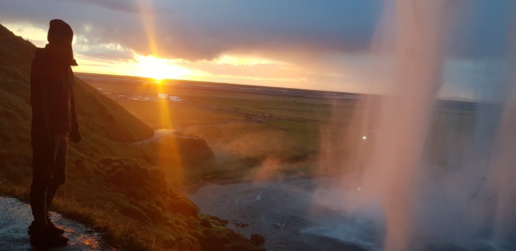 Best places to watch the sunset near me - Seljalandsfoss, Iceland