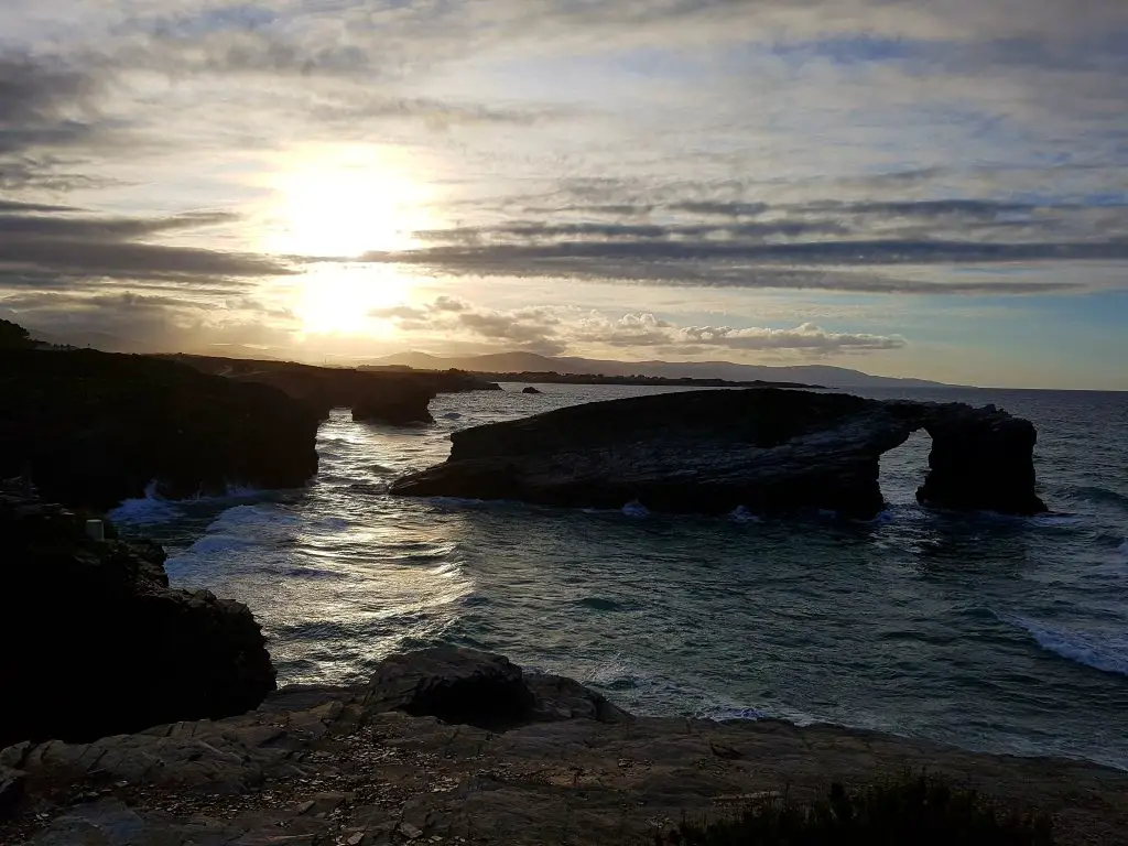 Best sunsets in Europe - As Catedrais Beach, Spain