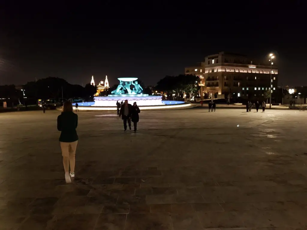 Prettiest squares in Europe - Triton Fountain Square, Valletta