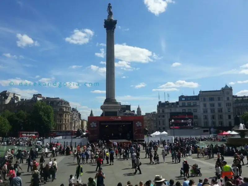 Best time to visit Trafalgar Square