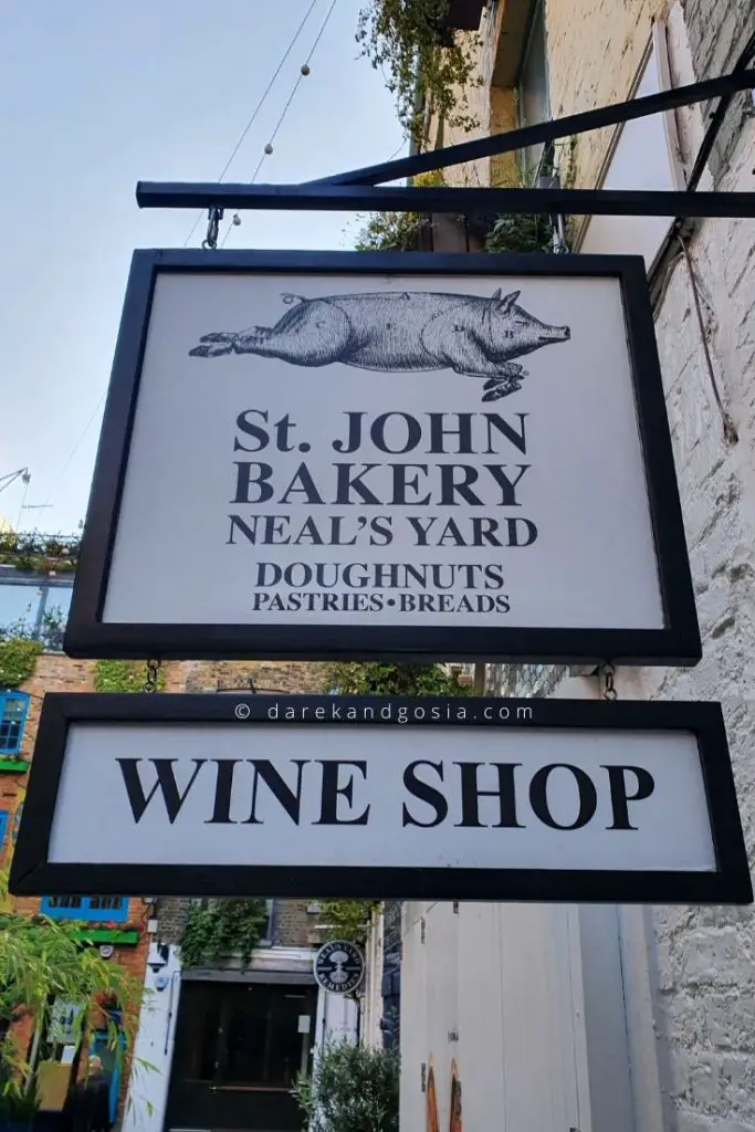 Neal’s Yard Covent Garden, London - St John’s Bakery