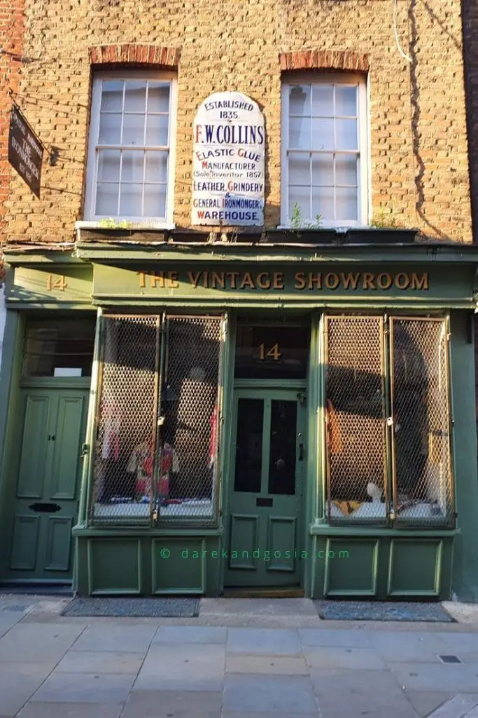 Things to do in Covent Garden London - The Vintage Showroom