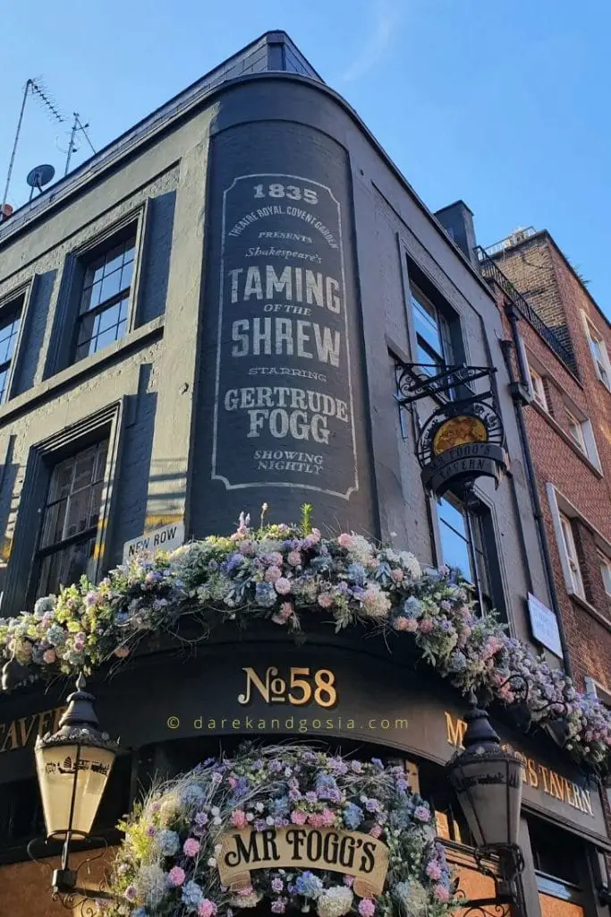 Things to do in Covent Garden - Mr Fogg’s Tavern