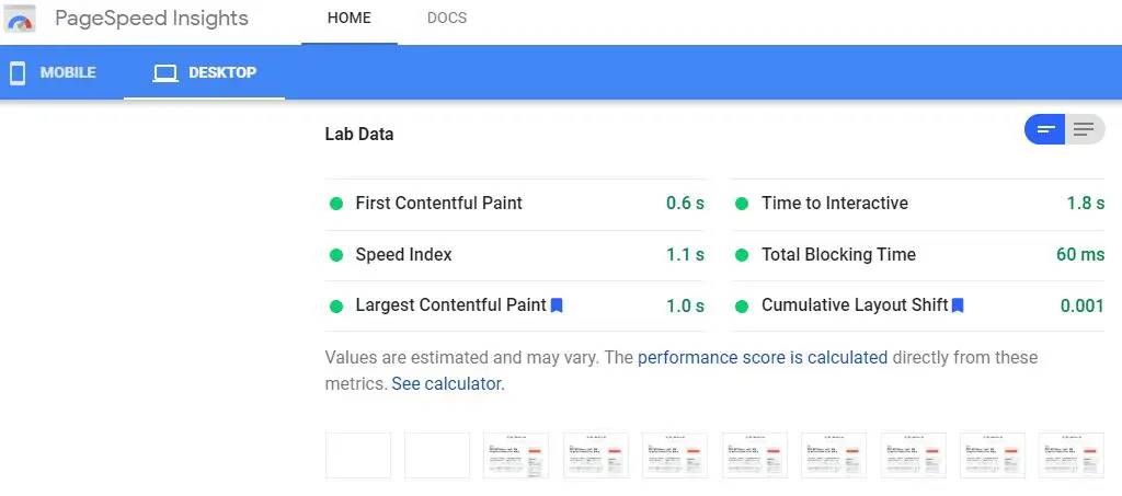 What is Google site speed test
