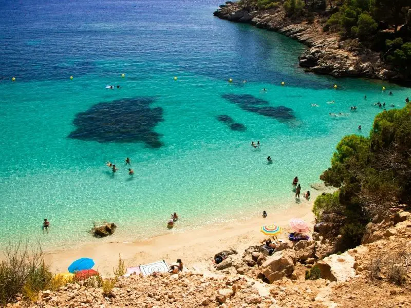 Best beach holidays in Europe in September - Cala Salada, Ibiza