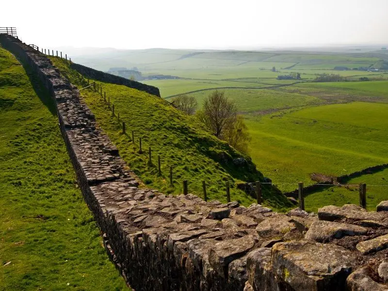 Famous landmark in UK - Hadrian's Wall