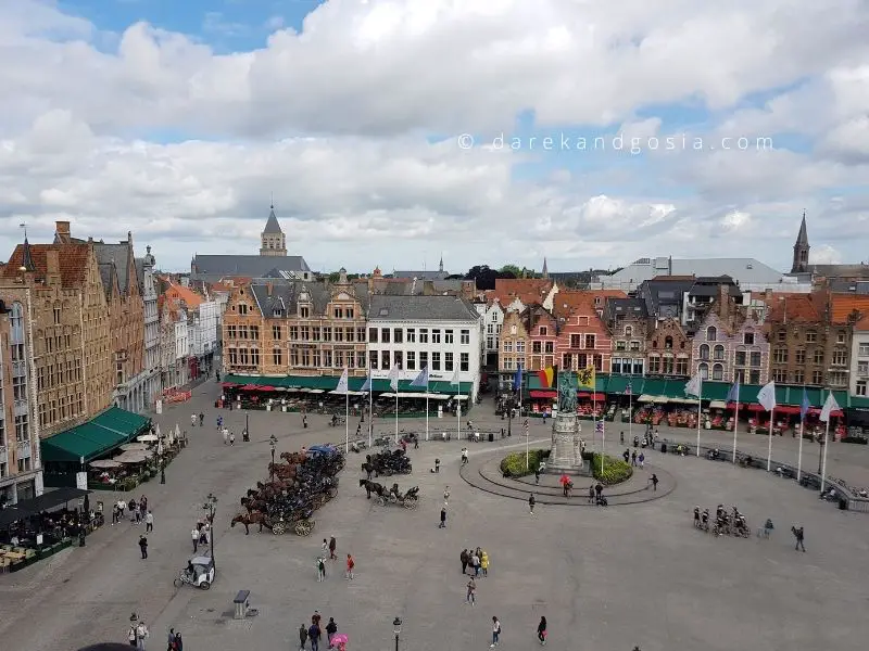Warm places in Europe in September Bruges