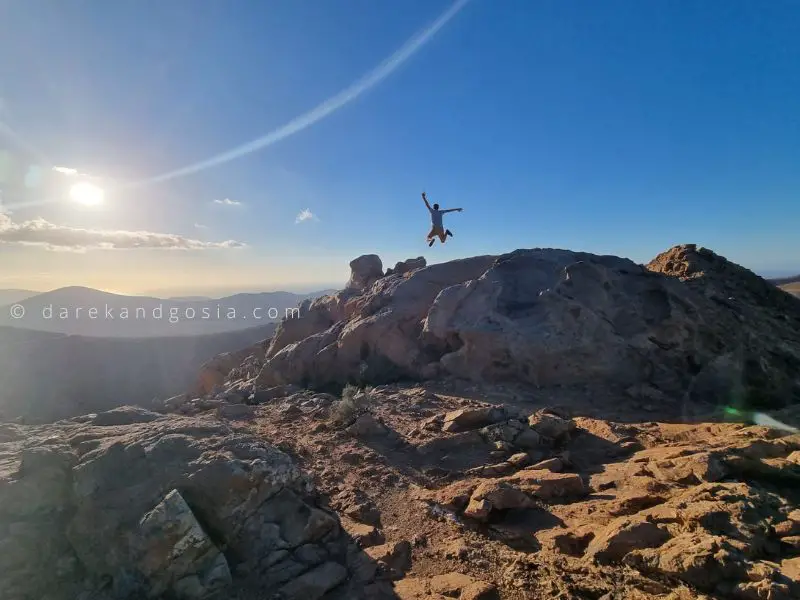 Unique things to do in Fuerteventura - Mirador del Risco de Las Penas - sunset