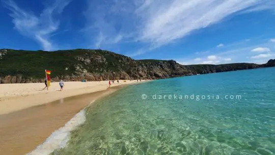 Is Porthcurno Beach worth visiting - Yes it's a stunning Cornish beach