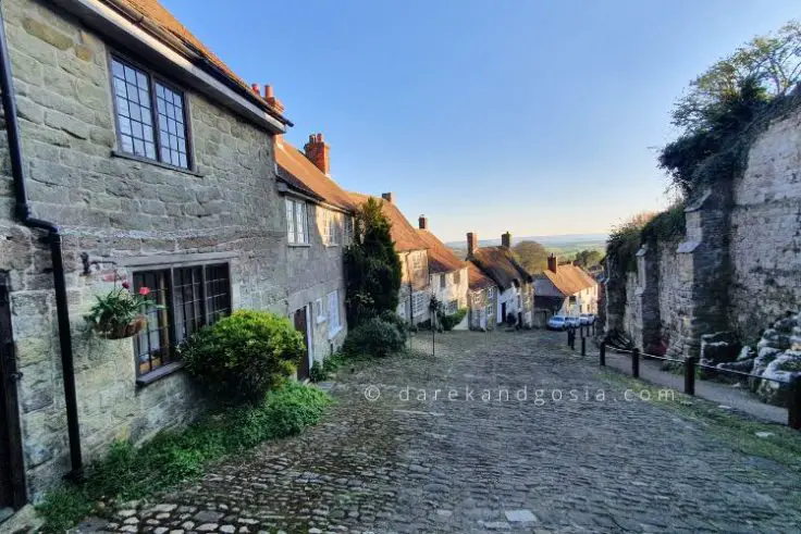 Shaftesbury town in Dorset - home of the famous Gold Hill