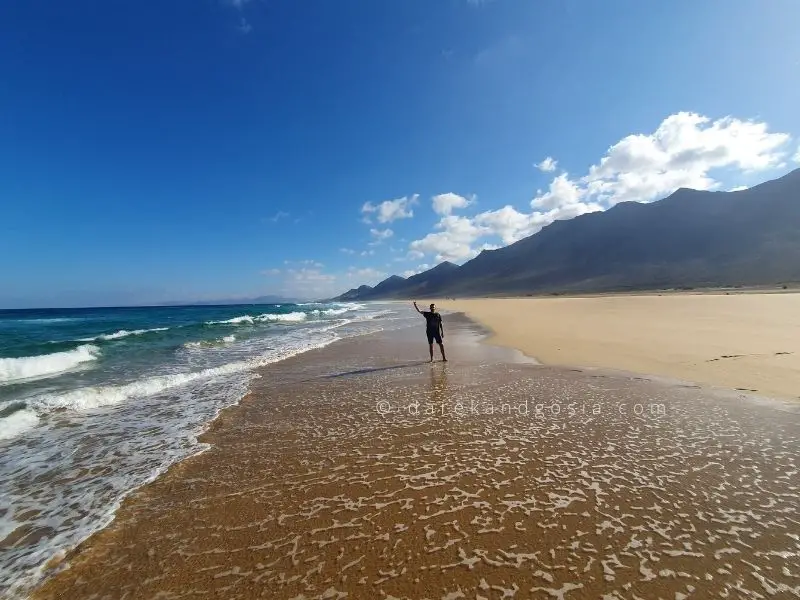 Darek during winter sun Europe trip to Fuerteventura 