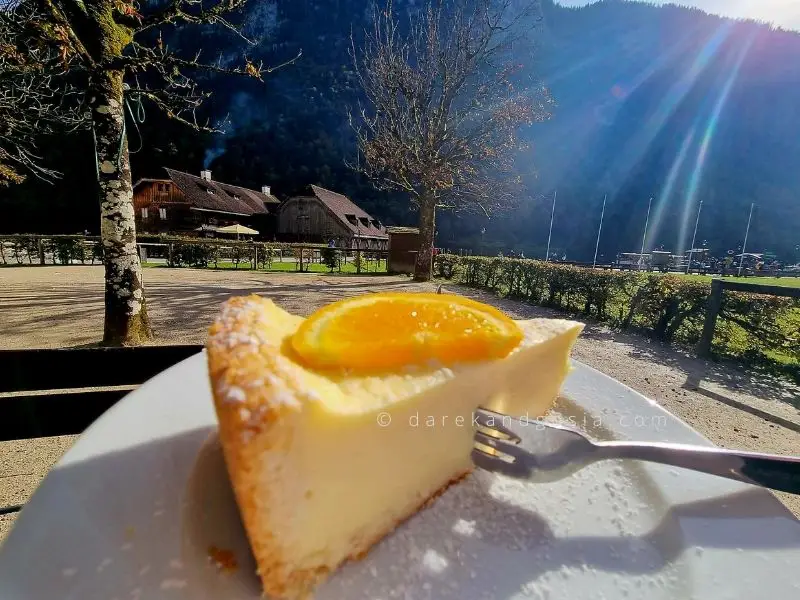 Bavarian food - traditional German cuisine - Käsekuchen